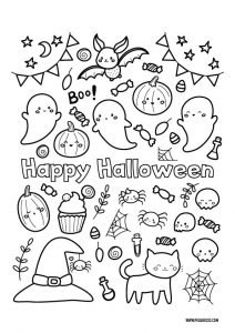 Dibujos De Halloween Para Colorear F Ciles Y Divertidos Pequeocio