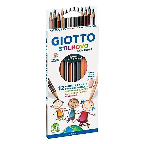 Lapices De Colores Giotto Stilnovo Skin Tones Caja De 12 Colores