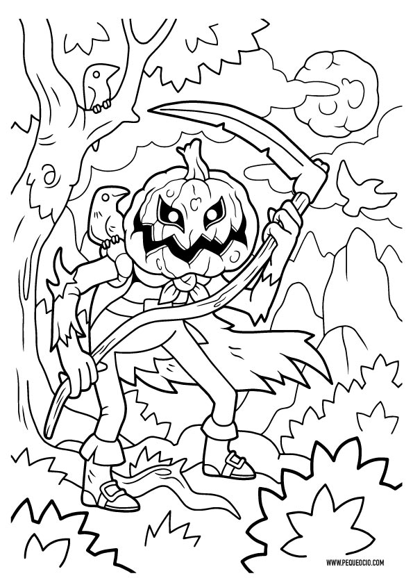 Dibujos Fáciles Para Colorear De Halloween