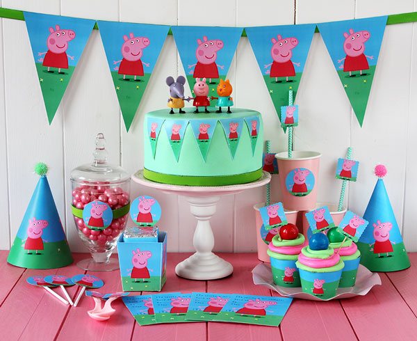 Ideas para fiesta de Peppa Pig  Peppa pig cumpleaños decoracion, Fiesta de  cumpleaños de peppa pig, Fiesta tematica peppa pig