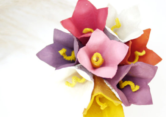 Envoltorio para ramos de flores de papel. Origami ambpaper 