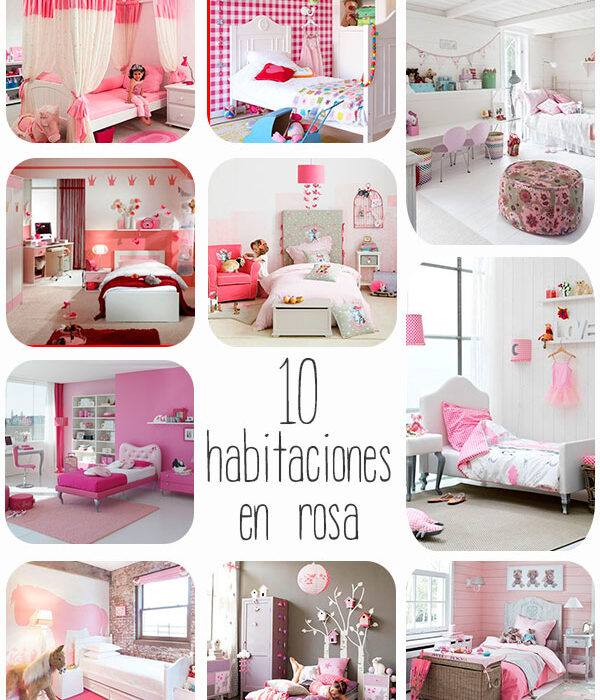 10 habitaciones infantiles en rosa - Pequeocio