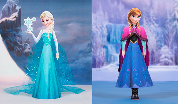9 muñecas recortables de Princesas Disney - Pequeocio