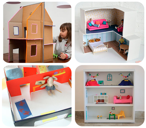 12 casas de muñecas para hacer en casa - Pequeocio