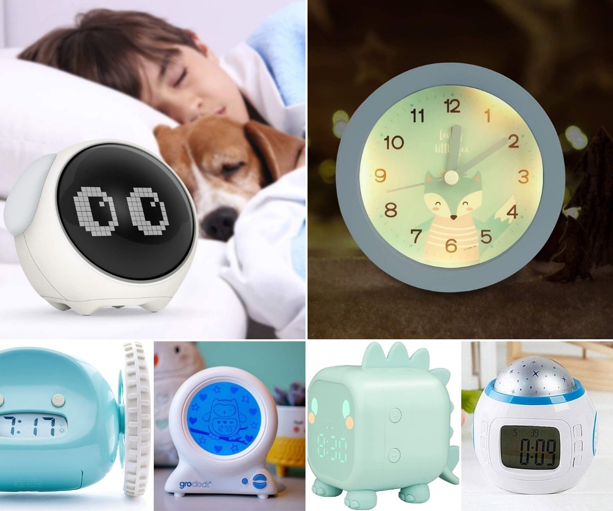 Reloj despertador de amanecer, despertador con luz despertador, ayuda para  dormir, radio FM, repetición, luz nocturna, luz de día, 12 colores, 8