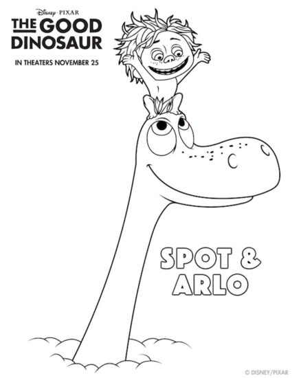 Dibujos Para Colorear El Viaje De Arlo Pequeocio