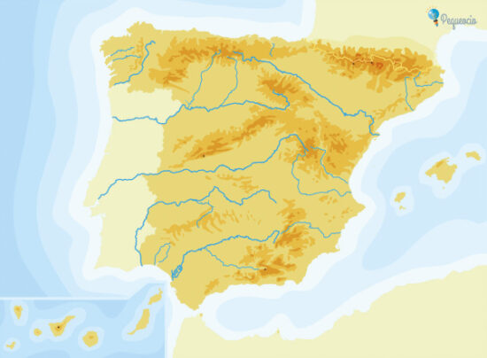 Ríos De España Y Afluyentes Mapas Gratis Para Imprimir Pequeocio