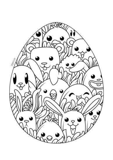 30 Dibujos De Pascua Para Pintar Y Colorear Pequeocio 2363