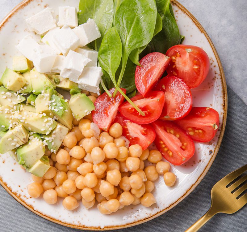 Ensalada De Lechugas Mixtas Y Aderezo De Albahaca Ensaladas