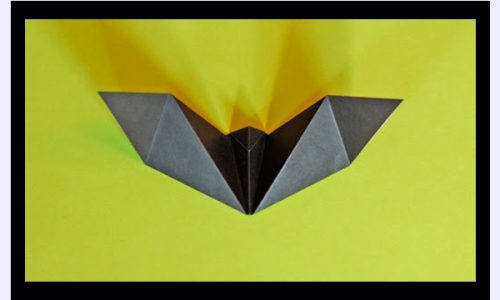 murciélago-origami