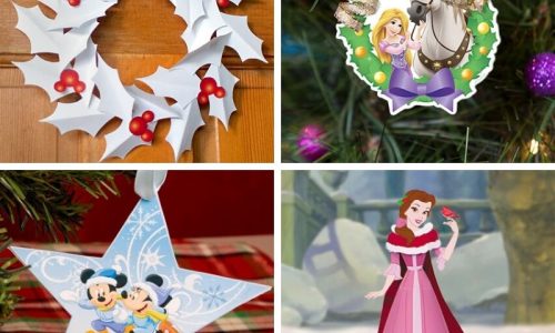 Recortables de Navidad de Disney